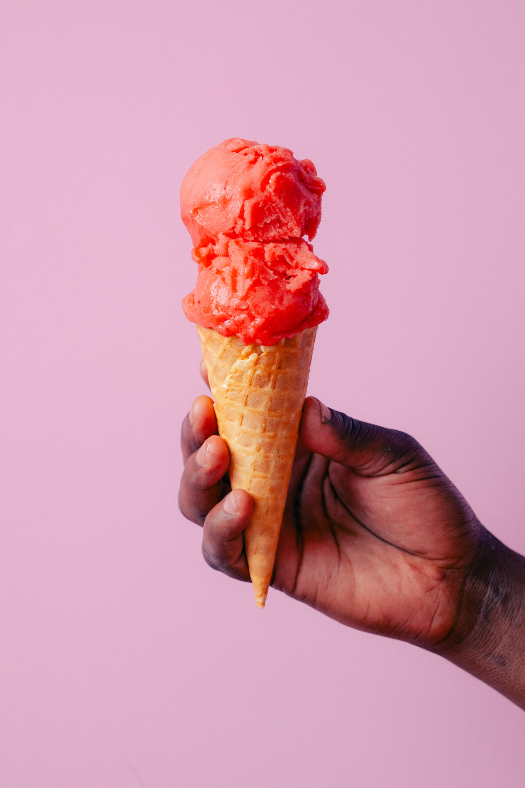 Pauls Homemade Ice Cream Raspberry Sorbet