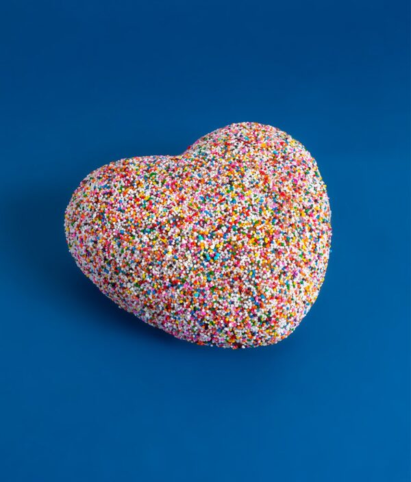 Chocolate Birthday Heart Cake - Image 3