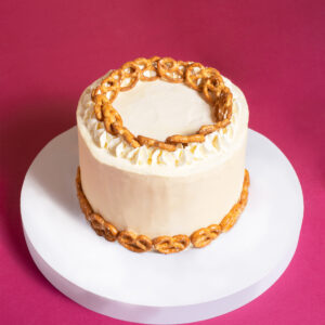 Double Chocolate Salted Pretzel Cake