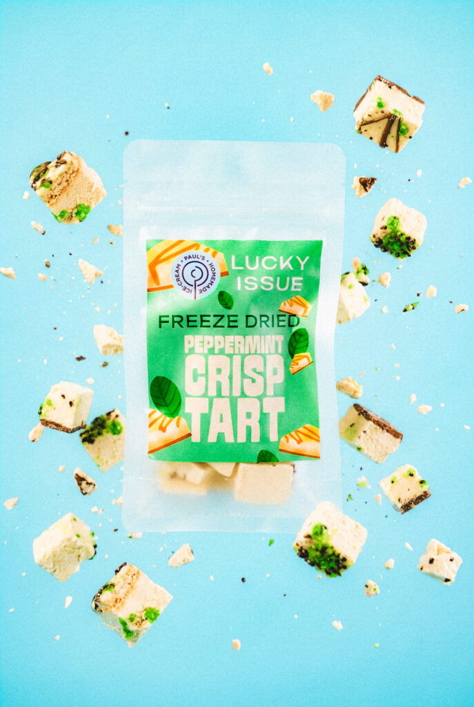 Freeze dried peppermint crisp