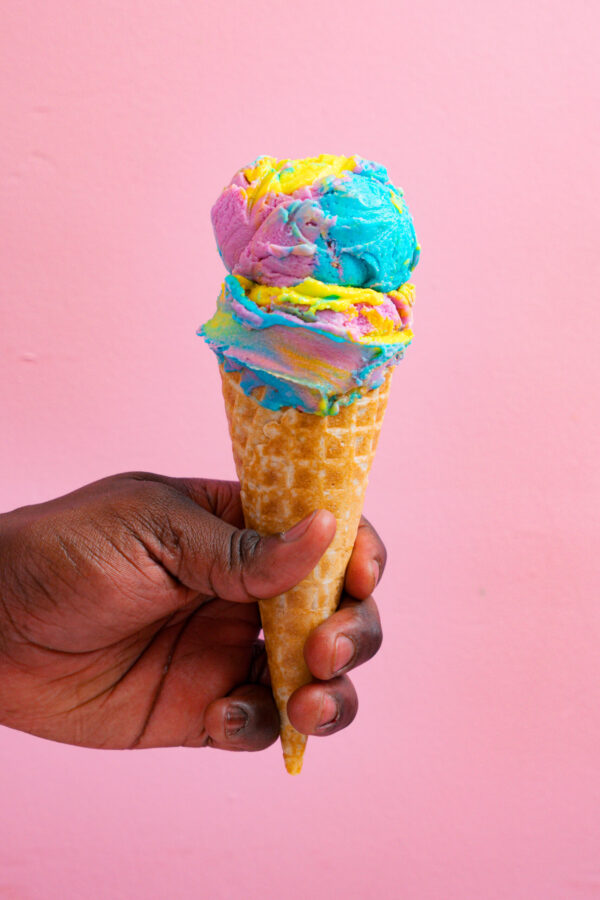 Pauls Homemade Ice Cream Rainbow Unicorn Flavour