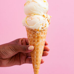 White Chocolate Caramel Pretzel Ice Cream