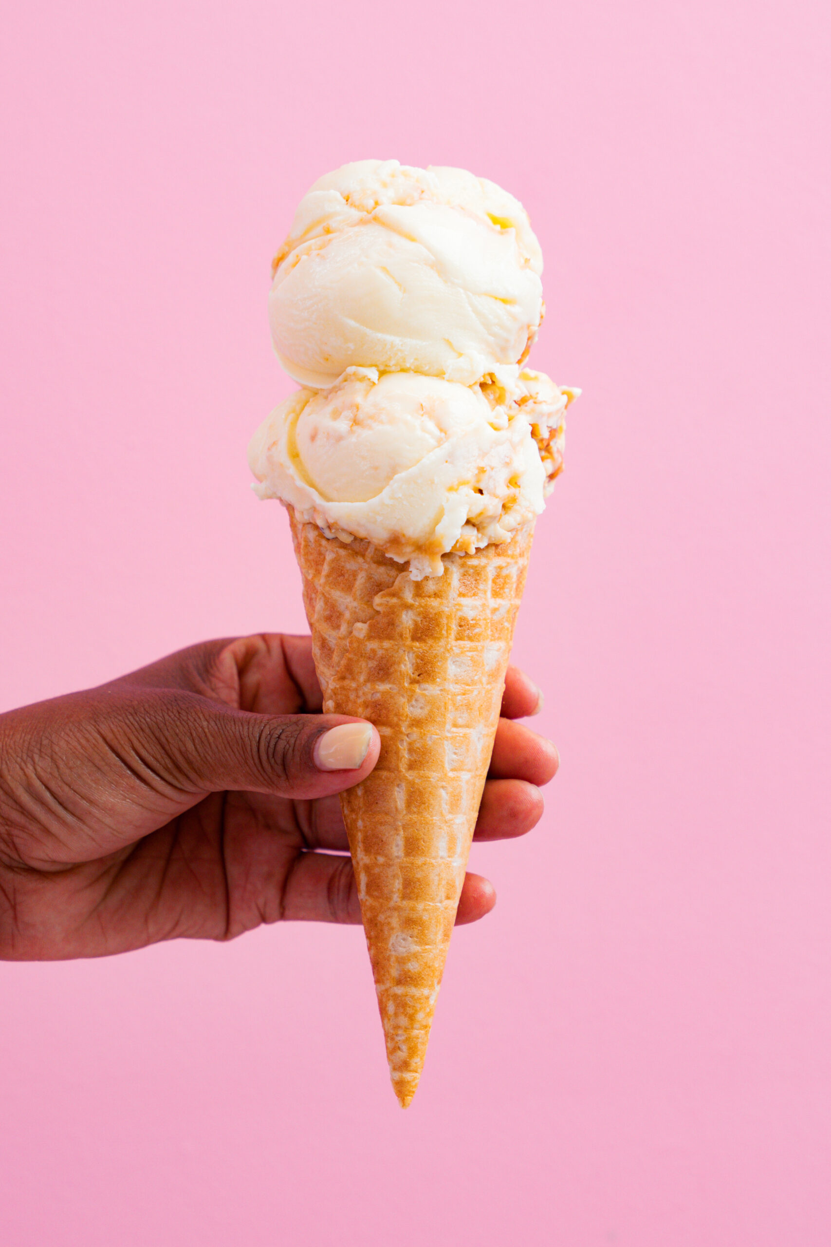 White Chocolate Caramel Pretzel Ice Cream