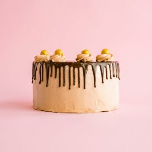 Salted Caramel Dark Chocolate Cake