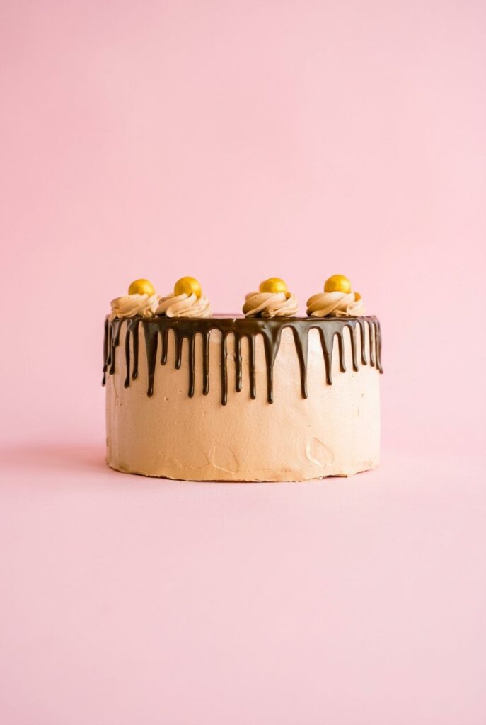 Salted Caramel Dark Chocolate Cake
