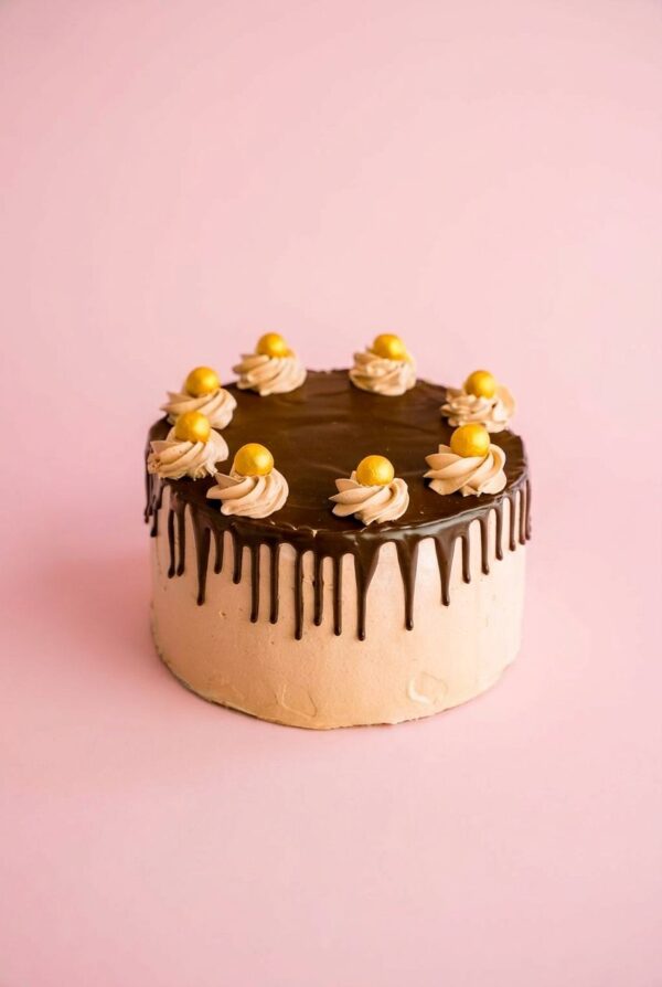 Salted Caramel Dark Chocolate Cake
