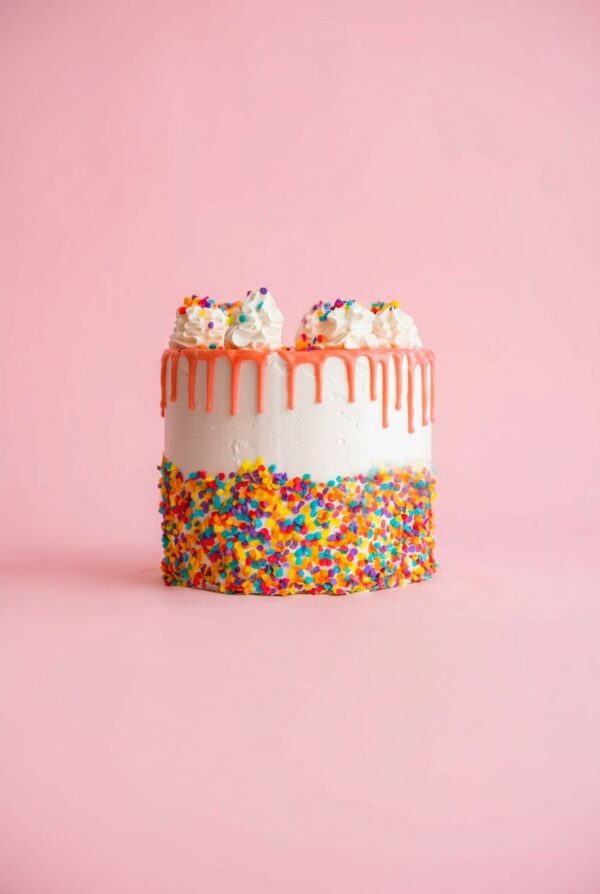 Birthday Cake Pink Drip