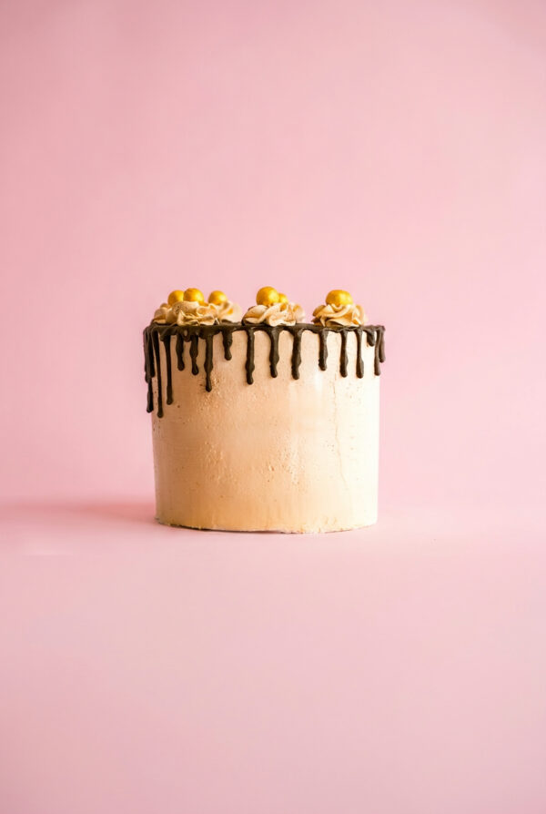 Salted Caramel Dark Chocolate Cake