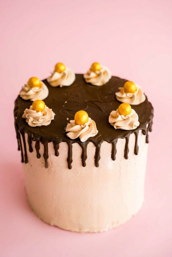 Salted Caramel Dark Chocolate Cake