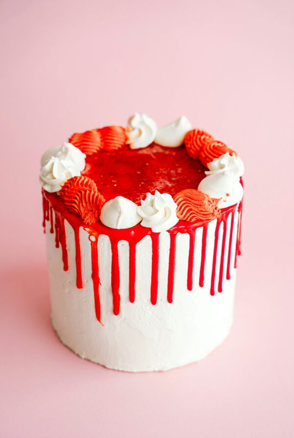 White Chocolate Raspberry Pavlova Cake